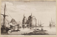 KG 00840
<br/>
Tyrus bij Sidon
<br/>
<em>Hollar, Wenzel (1607-1677)</em>